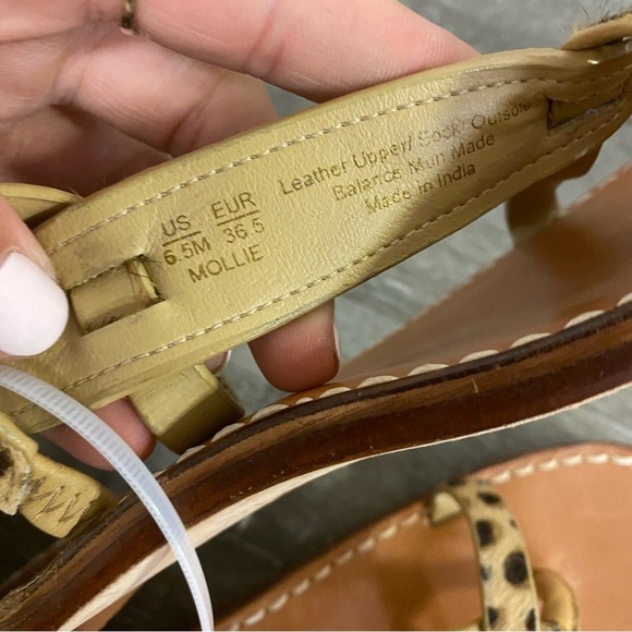 Sam Edelman | Mollie Gladiator Sandals Cheetah Cow Hair Size 6.5 - Picture 12 of 13